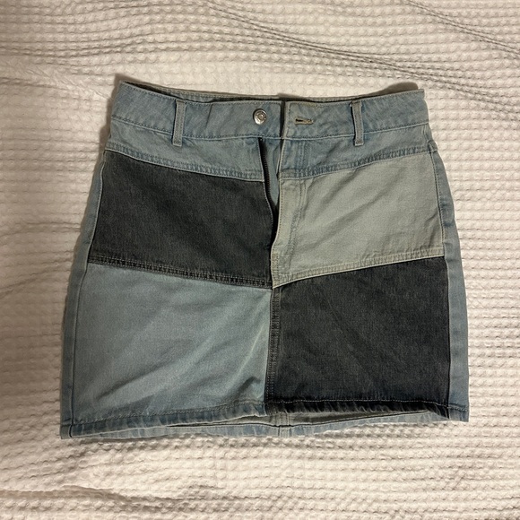 wild fable Dresses & Skirts - Colorblock Denim Mini Skirt